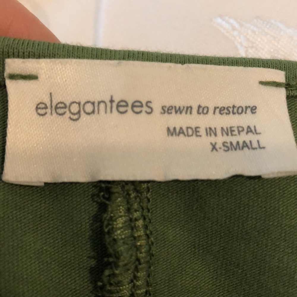 Elegantees size xs green top - Picture 2 of 6